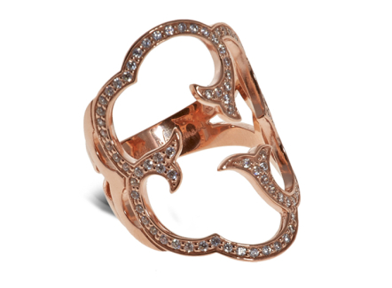 Cloud Ring Crystal Rose Gold