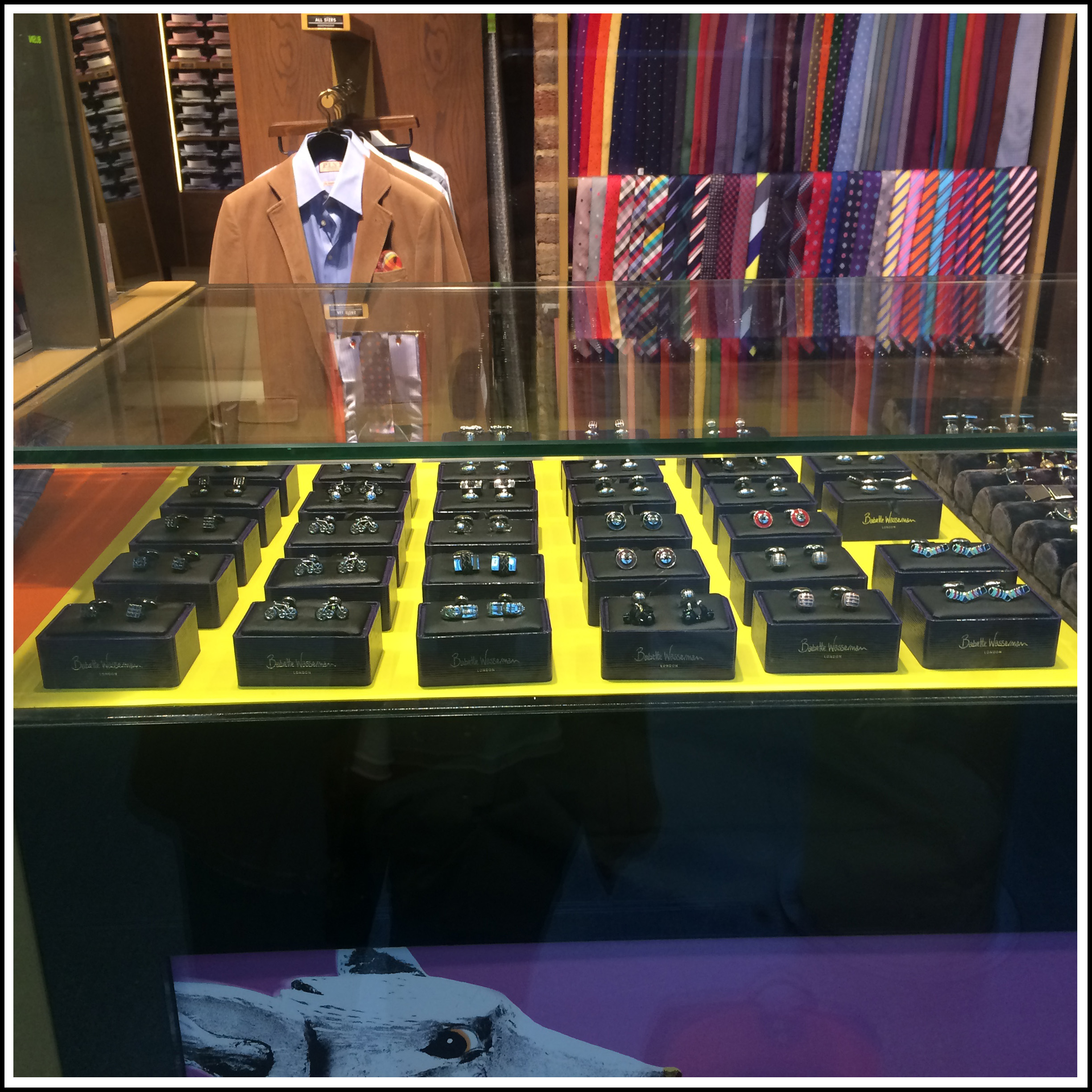 We are proud to announce that a beautiful range of Babette Wasserman cufflinks has just been launched in Thomas Pink stores nationwide around the UK and select stores worldwide. Packaged in our characteristic purple box, our high quality links are a perfect complement to the Thomas Pink shirt, tie and suit. Please visit the flagship store on Sloane Street Chelsea for a fantastic selection.